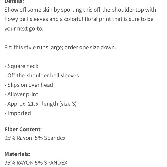 FREE PEOPLE “Lana” Off the Shoulder Tunic in Lilac Floral - Picture 10 of 10